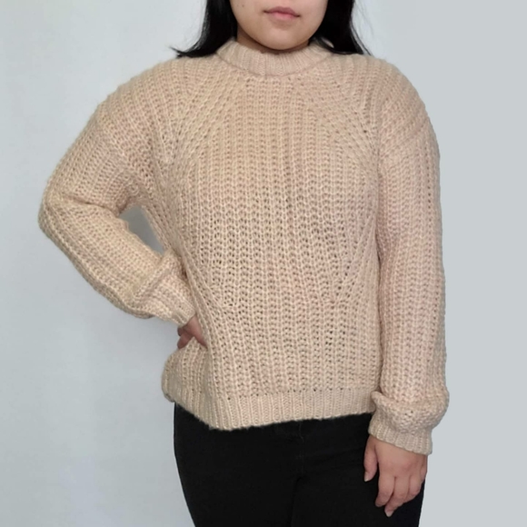 Universal Thread Light Tan Rib Kint Sweater - Picture 6 of 7